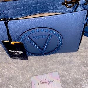 Valentino Kiki Rock Studded Leather Crossbody Bag